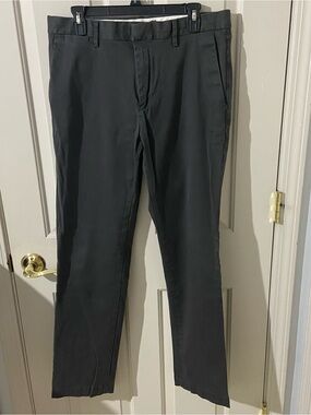 Banana Republic Black Straight-Fit Aiden Chinos